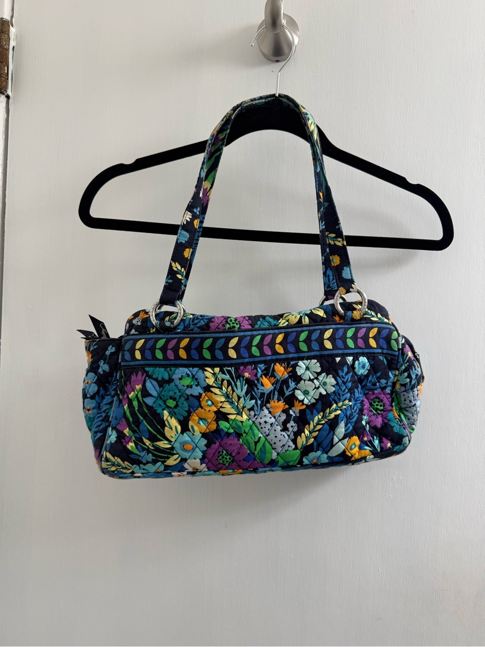 Vera Bradley quilted cotton shoulder bag